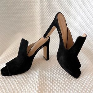 Previously enjoyed a few times. Woman’s black slip on heels.